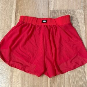 Tiger Friday size adult XS Vibrant Red Sheer dance Shorts